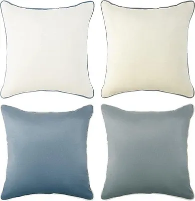 Produktbild von Unyqoos® Kissenbezüge Samt 50 x 50 cm – 4er-Set dekorative Kissenhüllen für Sofa & Schlafzimmer, 100% Premium-Samt, verdeckter Reißverschluss