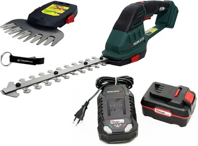 Produktbild von PARKSIDE® 20 V 2in1 Akku-Strauchschere / Grasschere inkl. Akku (4 Ah), Ladegerät (2,4 A) und Aufbewahrungskoffer