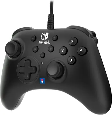 Zdjęcie produktu dla Hori HORIPAD Turbo, Gamepad, Nintendo Switch, D-pad, Przyciski kierunkowe, Przycisk Home, Przycisk Turbo, Przewodowa, Czarny, 3 m