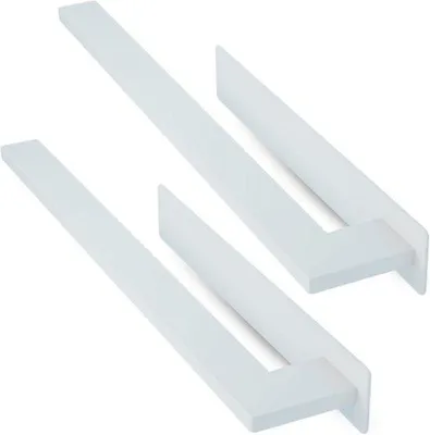 Productafbeelding van Handdoekenrek Badkamer - Handdoekhouder - Handdoeken Drogen - Roestvrij Staal - 39 cm - Wit