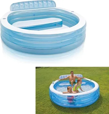 Obrázek produktu pro Nafukovací bazén s lavicí 229 x 218 x 79 cm INTEX 57190