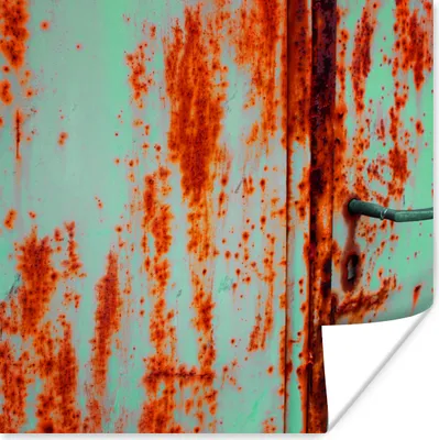 Produktbild von MuchoWow® Poster Rost - Eisen - Industriell 75x75 cm - Wand Dekoration