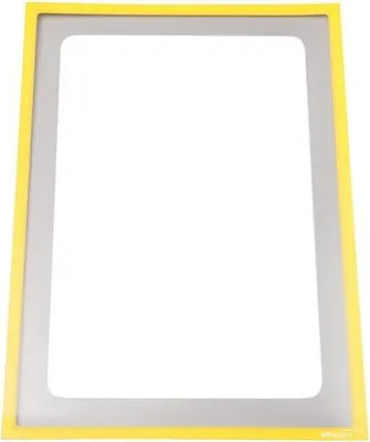 Produktbild von Infotasche mit Ausschnitt A4 hoch BxH 225x312mm selbstklebend VE=1 Stück gelb