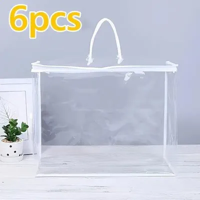 Zdjęcie produktu dla Zestaw organizerów podróżnych, 6 sztuk, wodoodporne i pyłoszczelne z PVC, z etykietą na zamek błyskawiczny, organizer do toreb podróżnych, można prać