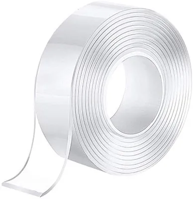 Doppelseitiges Klebeband extra stark und multifunktional - Transparent, waschbar und wiederverwendbar (5M)
