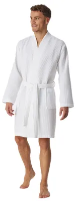 Produktbild von Schiesser Herren Bademantel Gr. S  weiss
