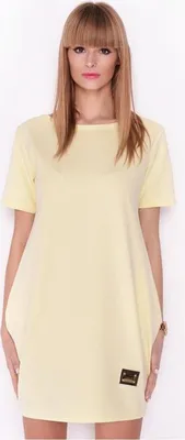 Produktbild von Kleid Minikleid Sommer-Kleid in 9 Farben, Gr. S M 36 38, 2235 Pastellgelb