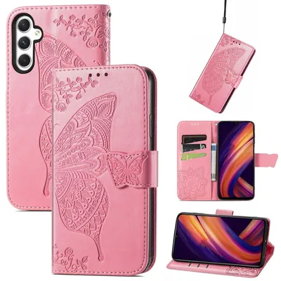 Produktbild von König Design Hülle kompatibel mit Samsung Galaxy S23 FE Kunstleder Handyhülle - Handy Case Rosa