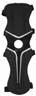 Produktbild von Verstellbarer Armschutz aus 600D-Nylon als Schutzausrüstung für Recurvebögen (schwarz)