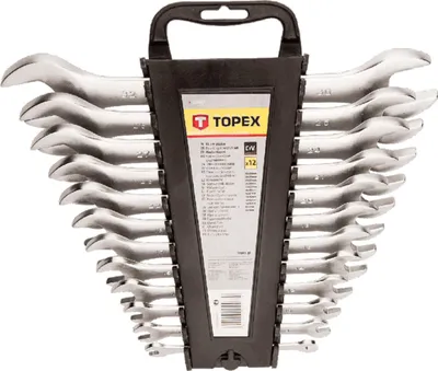 Obrázok produktu pre Kombinované kľúče TOPEX 6-32 mm, sada 12 ks.