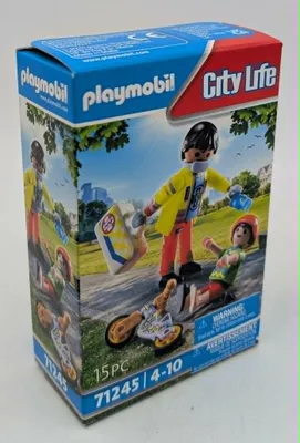 Produktbild von PLAYMOBIL City Life Sanitäter mit Patient, Aktion/Abenteuer, 4 Jahr(e), Mehrfarbig, Kunststoff