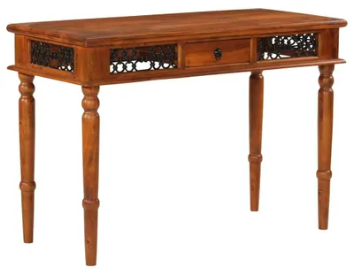 Produktbild von vidaXL Schreibtisch mit Schublade 110x50x76 cm Massivholz Akazie