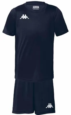 Image de Ensemble à manches courtes Kappa Gorkit bleu pour enfants 14 ans