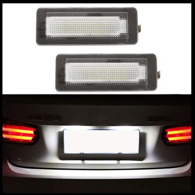 Für Smart ForTwo W450 W451 450 451 2x LED PREMIUM Kennzeichenbeleuchtung in der Farbe von GOLDCAR