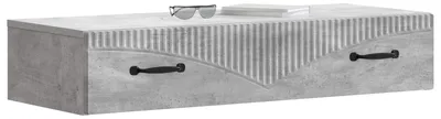 Immagine prodotto di Tavolino da Parete Laterale Grigio Cemento 87,5 x 34,5 x 17 cm