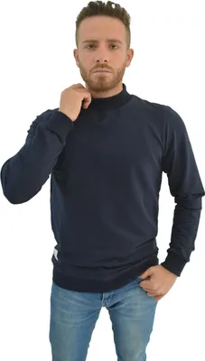 Produktbild von Sweatshirt Hoodies Royyen 2599 mit hochgeschlossenem Ausschnitt Herren – NAVY BLAU / XL