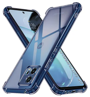 Obrázek produktu pro Techsuit – odolný průhledný silikonový obal pro Motorola Moto G72 – kouřově černý