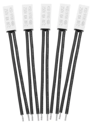 5x KSD9700 Thermoschalter NC 250V 10A 80°C Kunststoffgehäuse
