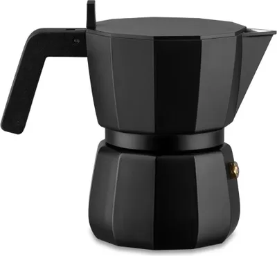 Obrázek produktu pro Alessi Moka - Espresovač na 3 šálky, černý, hliník