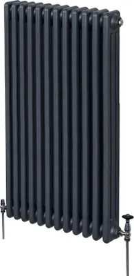 Zdjęcie produktu dla Tradycyjny grzejnik 3-kolumnowy - 1500 x 562 mm - Antracytowy szary