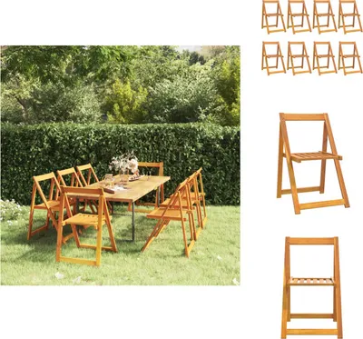Produktbild von vidaXL Klappbare Gartenstühle 8 Stk. Massivholz Akazie -  Gartenstühle