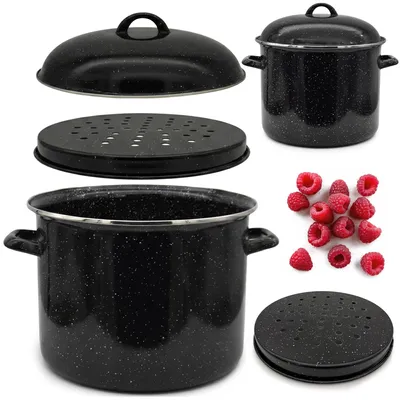 Zdjęcie produktu dla Garnek 14L do Pasteryzacji Słoików Wekowania Powidlak Emaliowany 30cm