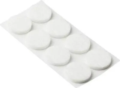 Immagine prodotto di Tampone in feltro Ø 20 mm, bianco, confezione da 32 pezzi
