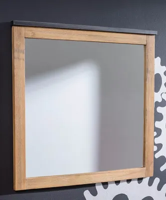 Immagine prodotto di Specchio da bagno 75x75 cm "Genova" in acacia spazzolata