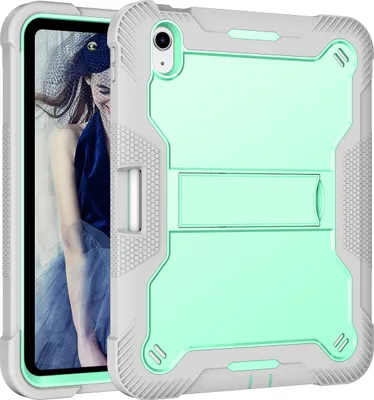 Produktbild von Schutzhülle für iPad 10th Gen 2022 10,9 Zoll Robust Hybrid Tablet Hülle mit Ständer Minze