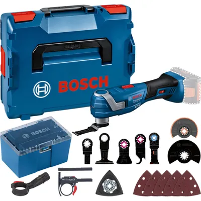 Obrázek produktu pro Bosch GOP 18V-34 Professional, 20000 ot/min, 1,7°, Modrá, LED, 3,9 m/s², 3 m/s²