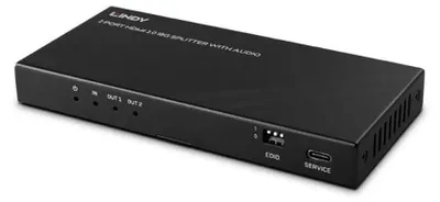 Produktbild von LINDY 2 Port HDMI 8K60 Splitter mit Audio