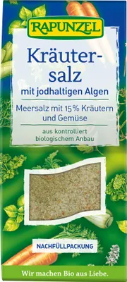 Produktbild von Rapunzel Jod-Kräutersalz, Nachfüllpack 500g