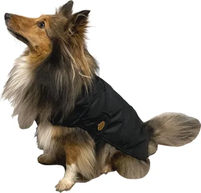 Produktbild von Fashion Dog Hunde-Regenmantel mit Fleecefutter - Schwarz - 33 cm