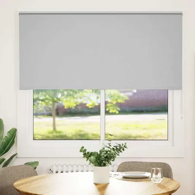 Image de vidaXL Store d'obscurcissement gris clair 160x175cm Largeur de tissu 156,6cm