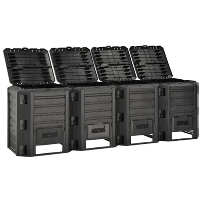 Image de Composteur de jardin noir 1600 L