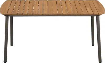 Immagine prodotto di Tavolo da Giardino 150x90x72cm in Massello di Acacia e Acciaio
