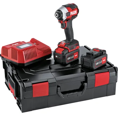 Produktbild von FLEX Akku-Schlagschrauber ID 1/4 18.0-EC-HD/5.0 Set - 520771