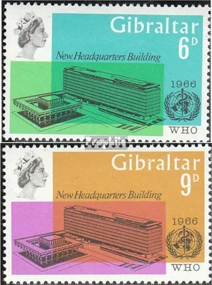 Produktbild von Briefmarken Gibraltar 1966 Mi 182-183 (kompl.Ausg.) postfrisch WHO
