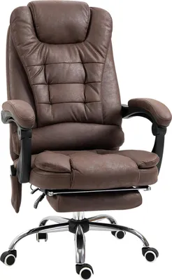 Produktbild von Bürostuhl mit Massagefunktion, ergonomisch Schreibtischstuhl mit Liege- & Wärmefunktion, höhenverstellbar Computerstuhl mit Fußstütze
