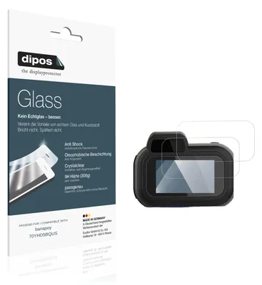 Produktbild von 2x Schutzfolie für banapoy 70YHD5BQUS - Anti-Shock 9H Folie dipos Glass Kunststoffglas