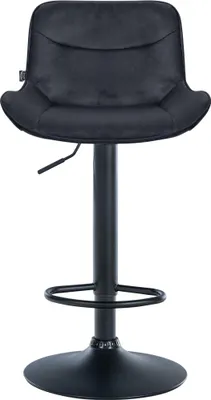 Produktbild von Barhocker HLO-CP303 Samt schwarz  schwarz