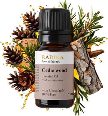 Produktbild von Zedernholzöl, ätherisches Öl, 100% Rein, BIO, natürlich, 10 ml