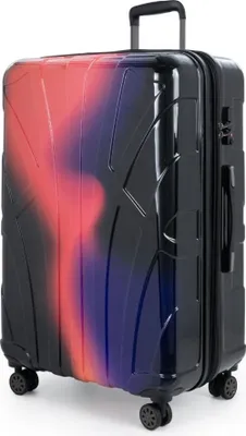 Immagine prodotto di Suitline - Valigia grande espandibile, valigia XL 4 ruote, trolley rigido, trolley rigido da check-in 20-23 kg, misura cintura 158 cm, TSA, rosso neon