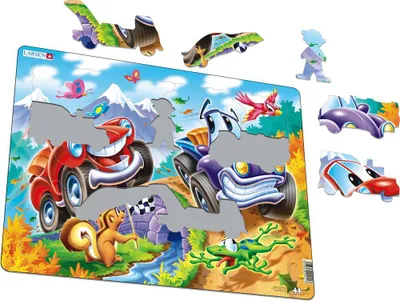 Produktbild von Larsen Puzzle Motiv Cars 22-tlg.