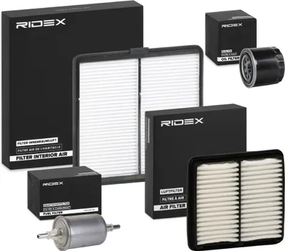Produktbild von RIDEX Filterset Inspektionspaket Filtersatz für CHEVROLET MATIZ (M200, M250) für DAEWOO Matiz Schrägheck (M100, M150)