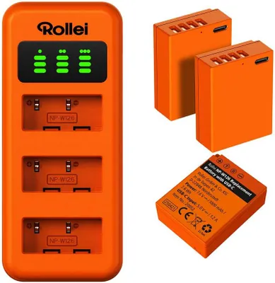 Obrázek produktu pro Rollei 20084, Lithium-polymerová (LiPo), 3 kusů, Baterie