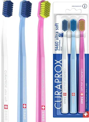 Produktbild von 3er-Pack CURAPROX CS 5460 Ultra Soft Handzahnbürste