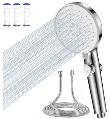 Image de Pommeau de douche anti-calcaire avec filtre