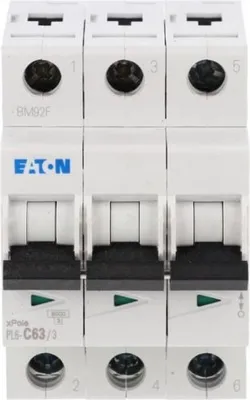 Produktbild von Leitungsschutzschalter 3P C 63A 6kA AC PL6-C63/3 286607