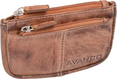 Produktbild von Echt Leder Schlüsseltasche, braun schattiert
